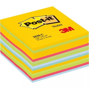 3m, 3M Notizzettel Post-it 7,6 x 7,6 cm W?rfel, POST-IT Würfel 76x76mm 2030-U multicolor/450 Blatt