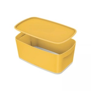 Leitz, LEITZ MyBox Aufbewahrungsschale Cosy 5263-00-19 gelb 191x318x128mm, Leitz MyBox Aufbewahrungsschale Cosy, gelb, 191mm x 318mm x 128mm, 5263-00-19