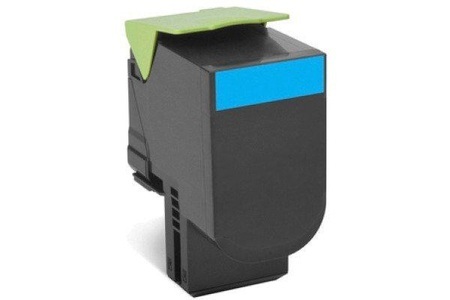 Lexmark, Lexmark Toner 802HC CX410 CX510 80C2HC0 Original Cyan 3000 Seiten, Lexmark Toner, blau, Return, 80C2HC0, (3'000 Seiten)