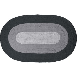 mutoni casual, Teppich Border Jute Schwarz Grau 170x300, Teppich Border Jute Schwarz Grau 170x300