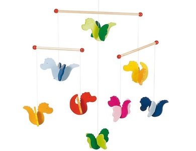 goki, goki Holzmobile Drachen - bunt, Mobile DRACHEN in bunt
