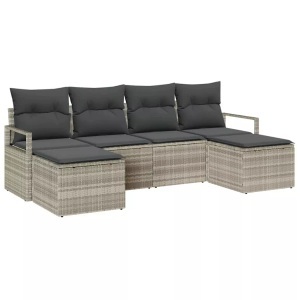 vidaXL, VidaXL - Outdoor-sofa poly-rattan, One Size, Grau