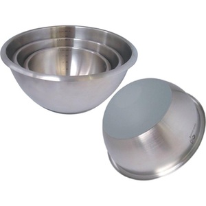de Buyer, 1x Schlagschüssel rund Ø 24cm, Boden silikonbeschichtet, de BUYER - Schlagschüssel rund Ø 24cm, Boden silikonbeschichtet, One Size