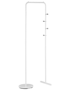 Beliani, Beliani Kleiderständer weiss BENTON, Beliani - Garderobenständer aus Stahl Skandinavisch BENTON, One Size, Weiss Bunt