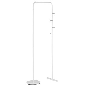 Beliani, Beliani Kleiderständer weiss BENTON, Beliani - Garderobenständer aus Stahl Skandinavisch BENTON, One Size, Weiss Bunt