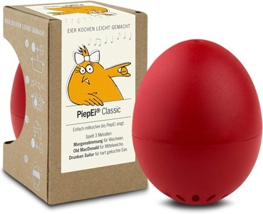 PiepEi, Singende Eieruhr Classic Unisex Rot ONE SIZE, PiepEi - Singende Eieruhr Classic, One Size, Rot