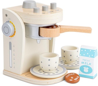 New Classic Toys, New Classic Toys Spiel-Kaffeemaschine COFFEE 8-teilig in creme, New Classic Toys® Kinder-Kaffeemaschine »Holzspielzeug, Bon Appetit - Kaffeemaschine, Creme«