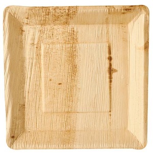 PAPSTAR, Papstar Teller Pure Palmblatt eckig 25, Papstar Teller Pure 25 cm x 25 cm, 25 Stück