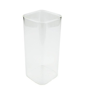 eStore, Quadratisches Trinkglas Unisex 400ml, 