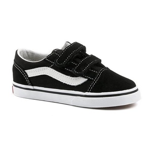 VANS, Sneakers TD Old Skool V mit Klettverschluss, Vans - Old Skool V-26, 26, Schwarz