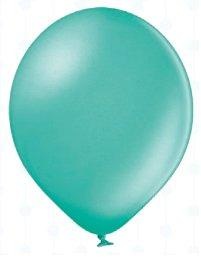 Belbal, Belbal Luftballon Metallic Blaugrün, Ø 30 cm, 50 Stück, 