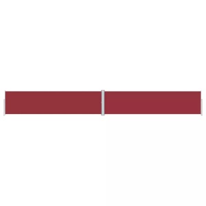 vidaXL, vidaXL Seitenmarkise Ausziehbar Rot 160x1200 cm, vidaXL Seitenmarkise Ausziehbar Rot 160x1200 cm