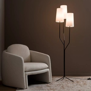 AM.PM, Stehlampe Kynthos mit 3 Schirmen Stehlampe Kynthos mit 3 Schirmen, AM.PM - Stehlampe Kynthos mit 3 Schirmen, One Size, Beige