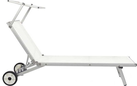 mutoni Garten Deluxe, Rollenliege Cross weiss, Rollenliege Cross weiss