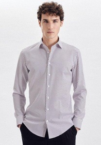 Seidensticker, Business Hemd Slim Fit Langarm Druck Herren Pink 36, 