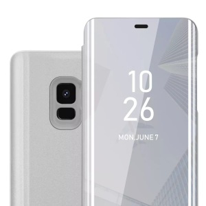 Cadorabo, Hülle für Samsung Galaxy S9 Spiegel Standfunktion 360 Grad Schutz, Cadorabo - Hülle für Samsung Galaxy S9 Spiegel Standfunktion 360 Grad Schutz, Silber