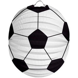 Folat, Folat Lampion Fussball 22 cm, Schwarz/Weiss, Folat Lampion Fussball 22 cm, Schwarz/Weiss