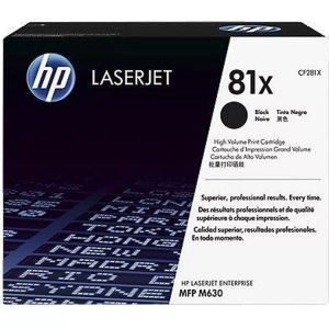 Hp, Original Tonerpatrone schwarz HP No. 81X, CF281X, Hewlett Packard Toner, schwarz, No.81X, CF281X, (25'000 Seiten)