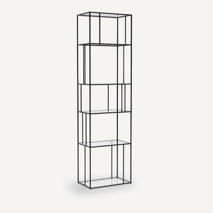 AM.PM, Bücherregal aus Metall und Glas Parallel