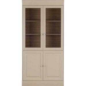mutoni living, Vitrinenschrank Chow Kiefer Dakargrau FSC 105x215, Vitrinenschrank Chow Kiefer Dakargrau FSC 105x215