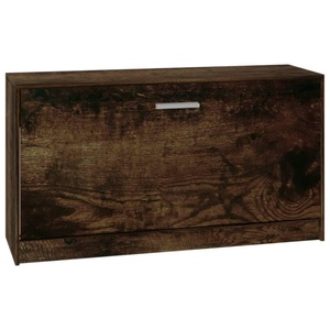 vidaXL, vidaXL Schuhbank Räuchereiche 80x24x45 cm Holzwerkstoff, vidaXL Schuhbank Räuchereiche 80x24x45 cm Holzwerkstoff