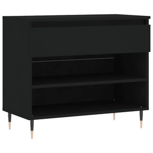 vidaXL, vidaXL Schuhregal Schwarz 70x36x60 cm Holzwerkstoff