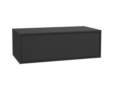 Vente-unique, Waschbeckenunterschrank hängend - 94 cm - Anthrazit - TEANA Waschbeckenunterschrank hängend - 94 cm - Anthrazit - TEANA, 