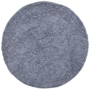 vidaXL, vidaXL Teppich Shaggy Hochflor Modern Blau Ø 120 cm