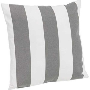 mutoni lifestyle, Garten Kissen Gestreift grau 43x43, Garten Kissen Gestreift grau 43x43