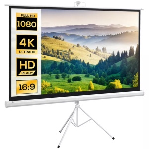 HOMCOM, HOMCOM - Beamer Leinwand, Weiss, HOMCOM - Beamer Leinwand, Weiss