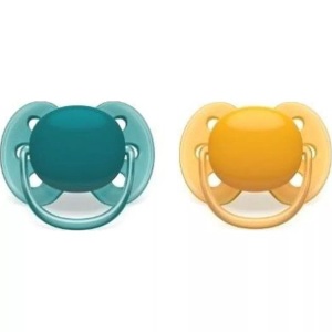 Avent Philips, Avent Philips Schnuller ultra soft Neutral 6-18m no deco (OPAL/YELLOW) (2 Stück), Philips Avent Schnuller Ultra Soft Neutral, 6-18m No Deco (2 Stk)