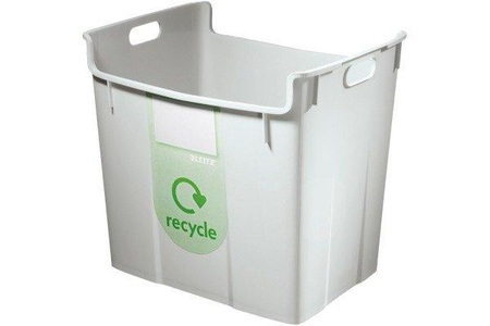 Leitz, LEITZ Papierkorb Re:Cycle 52090085 grau 40lt, Leitz Papierkorb, Re:Cycle, grau, 40lt, 5209-00-85