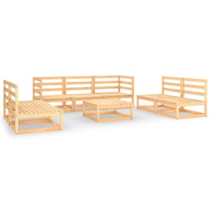 vidaXL, vidaXL 8-tlg. Garten-Lounge-Set Massivholz Kiefer