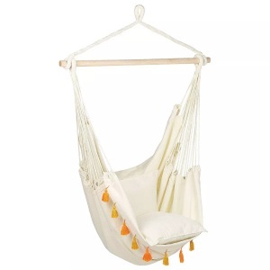 Beliani, Hängesessel aus Baumwolle Boho VARENA Hängesessel aus Baumwolle Boho VARENA, Beliani - Hängesessel aus Baumwolle Boho VARENA, One Size, Baumnuss