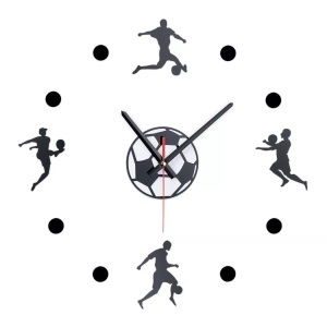 Northix, Northix - DIY Wanduhr Fußball, One Size, "Northix - ""DIY Wanduhr """"Fußball"", One Size"