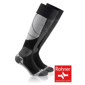 Rohner Socks, Rohner Socks Skisocken Grau/Schwarz 3er-Pack
