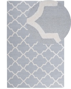 Beliani, Beliani Teppich grau 200 x 300 cm Kurzflor SILVAN, Beliani - Teppich aus Wolle Skandinavisch SILVAN, 300cm, Rauch