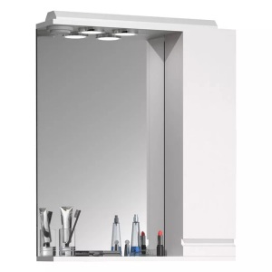 VCM, Badspiegel Wandspiegel Breite 60 cm Hängespiegel Spiegelschrank Badezimmer Drehtür grifflos Beleuchtung Silora L Badspiegel Wandspiegel Breite 60 cm Hängespiegel Spiegelschrank Badezimmer Drehtür grifflos Beleuchtung Silora L, VCM - Badspiegel Wandspiegel Breite 60 cm Hängespiegel Spiegelschrank Badezimmer Drehtür grifflos Beleuchtung Silora L, cm, Weiss