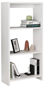 VCM, Holz Raumteiler Stand Regal Bücherregal Deko Bücher Standregal Tilus L Holz Raumteiler Stand Regal Bücherregal Deko Bücher Standregal Tilus L, MID.YOU Regal 45/100/22 cm weiss , Tilus , Holzwerkstoff , 3 Fächer , 45x100x22 cm , melaminharzbeschichtet,melaminharzbeschichtet,Nachbildung,Nachbildung , stehend, In verschiedenen Grössen erhältlich, in verschiedenen Holzdekoren erhältlich , 0