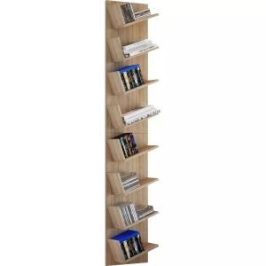 VCM, Holz Wandregal Hängeregal Regal Bücherregal Wandboard Deko Board Lansi Maxi Holz Wandregal Hängeregal Regal Bücherregal Wandboard Deko Board Lansi Maxi, VCM - Holzregal hängend | platzsparendes Regal Maße: H. 180 x B. 33 T. 16 cm Elegantes Aufbewahrungsregal Bücherregal Wandboard -, One Size, Sonoma-Eiche