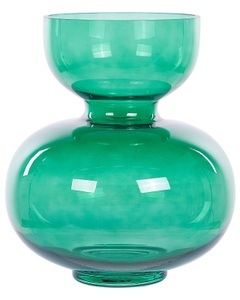 Beliani, Beliani Blumenvase Glas grün 27 cm PALAIA Vase, 