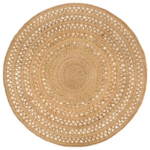 vidaXL, vidaXL Teppich Jute Handgeflochten 180 cm Rund, vidaXL Teppich Jute Handgeflochten 180 cm Rund