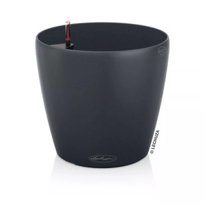 Lechuza, Lechuza - 4er-Set Blumenkästen mit Integriertem Bewässerungssystem Classico Color 21 - Anthrazit, Lechuza CLASSICO Color 21 13184 Pflanzgefäß Schiefer-Grau