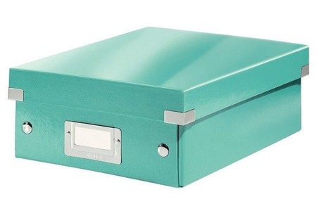 undefined, Leitz 60570051 Archivbox u. Archivorganisation, Leitz Click&Store Box, 220mm x 100mm x 285mm, eisblau metallic, 6057-00-51