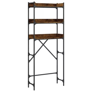 vidaXL, vidaXL Waschmaschinenregal Räuchereiche 67x25x163 cm Holzwerkstoff