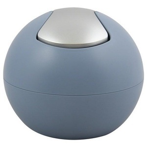 Spirella, Kosmetik-Abfalleimer »BOWL«, mit Schwingmechanismus, Abfalleimer Kompakt 1L , Blau