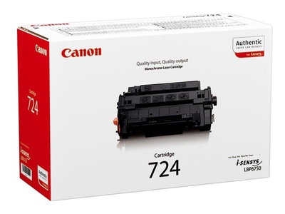 Canon, Original Tonerpatrone schwarz Canon CRG-724, 3481B002, Canon H724 Toner bk - Canon CRG-724, 3481B002 für z.B. Canon ISensys LBP -3580, Canon ISensys LBP -6700, Canon ISensys LBP -6750 dn