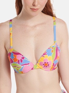 Lisca, Push-up-badeanzug-oberteil Miami Damen Orange C/36, 