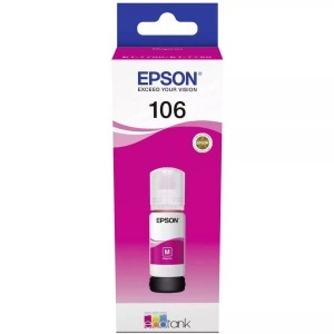 Epson, Original Tintenbehälter cyan Epson E106, T00R240, Epson 106 Original Tintenpatrone C13T00R340 Magenta 70 ml