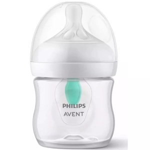 PHILIPS AVENT, Philips Avent Babyflasche SCY670/01 Natural Response mit AirFree Ventil 125ml, Philips Avent Natural Response Babyflasche mit Airfree Ventil 125ml, 0M+ (1 Stk)